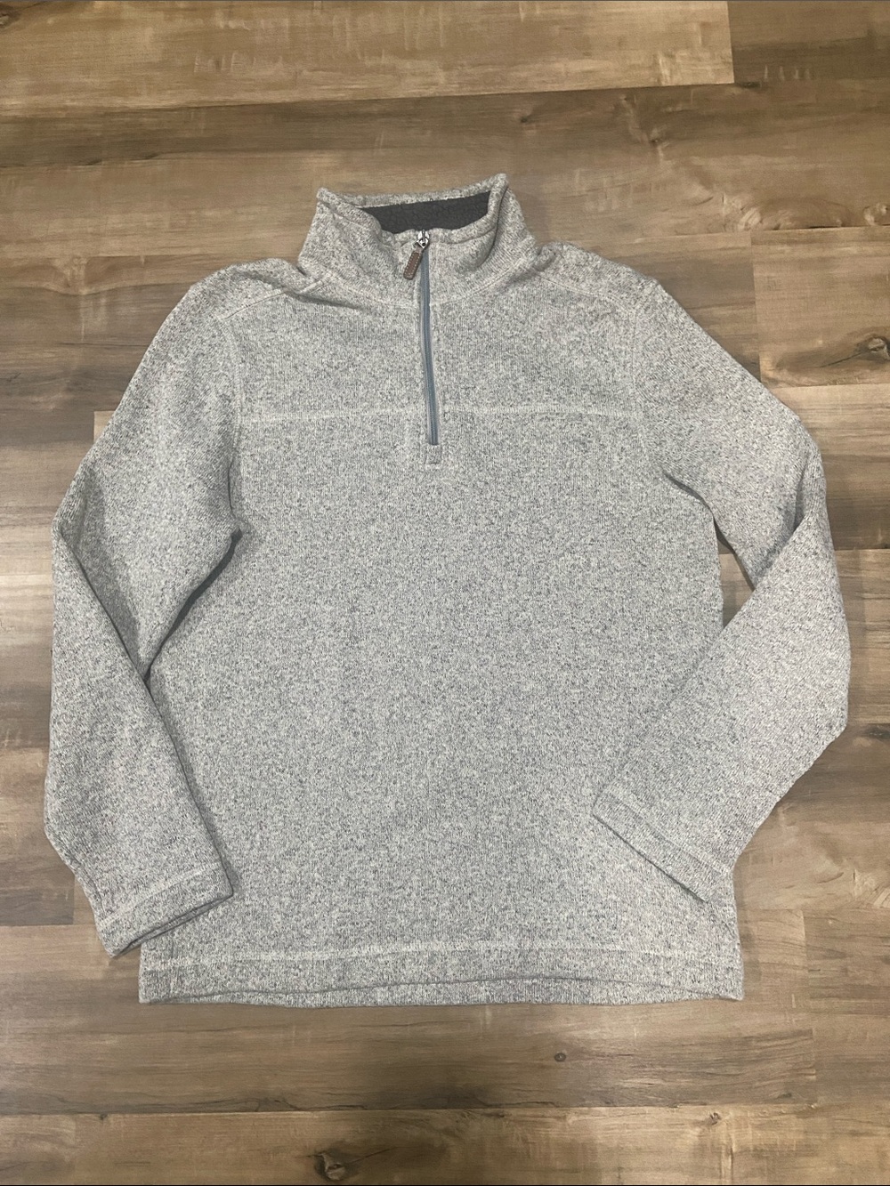 G.H. Bass & Co. Light Gray Half-Zip Pullover Sweater